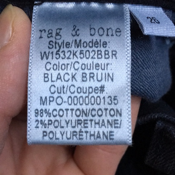 Rag & bone high rise skinny jeans - Picture 5 of 8